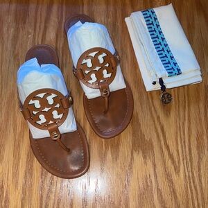 ✨EUC Tory Burch Vintage Vachetta Miller Sandals
